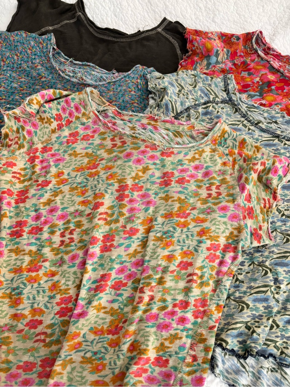 NATURAL LIFE Pink & Multicolor Floral Short-Sleeve Tee - Picture 3 of 11